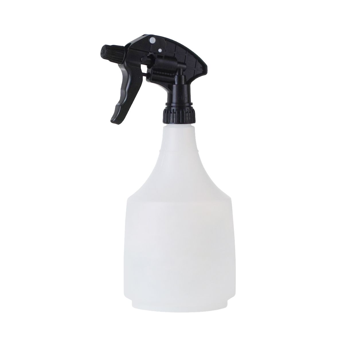 Front view of the black Little Giant Spray Bottle on a white background