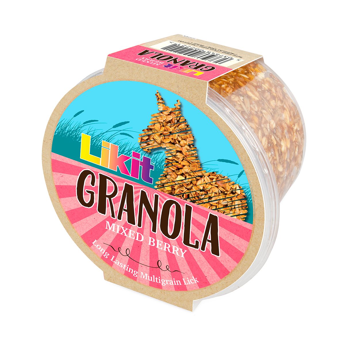 View of the Mixed Berry Likit Granola Refill on a white background