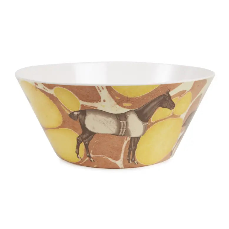 View of the ThomasPaul Melamine Serving Bowl on a white background