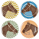 ThomasPaul Equestrian Melamine Side Plate Set/4