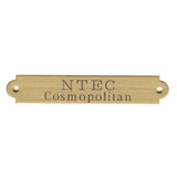 Perri's 1/2" x 3" English Style Brass Plate