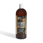 Front view of a 32 oz bottle of Sore No-More Ultra Performance Gelotion on a white background