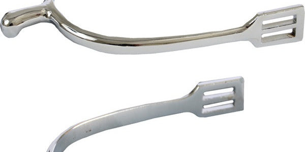 Full view of a pair of Jacks Zinc Die Cast Spurs on a white background