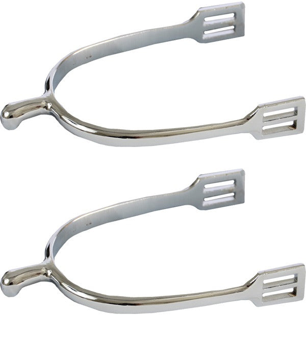 Full view of a pair of Jacks Zinc Die Cast Spurs on a white background