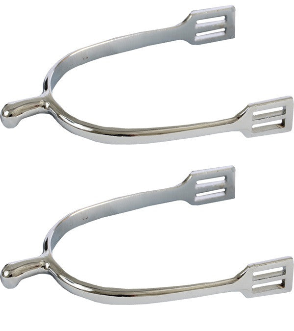 Full view of a pair of Jacks Zinc Die Cast Spurs on a white background