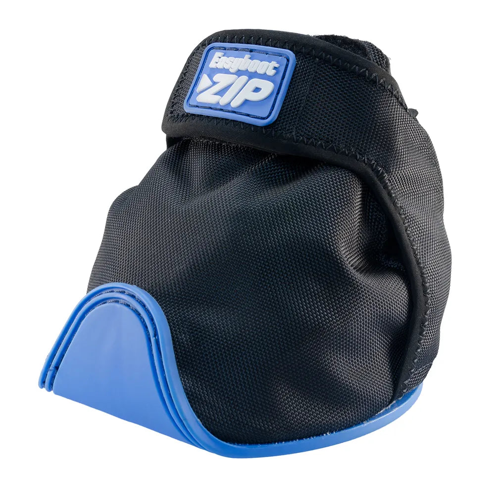 Angled front view of the EasyCare Easyboot Zip Horse Boot on a white backgorund