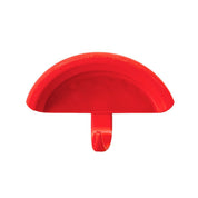 Front view of the red Correct Connect Magnetic Bridle Holder with Hook on a white background