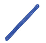 Full view of the blue Plastic Sweat Scraper on a white background