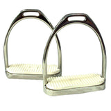 Intrepid International Premium Coronet Fillis Stainless Steel Stirrup Irons with Pads