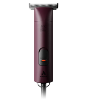 Front view of a purple pair of Andis AGC Super 2-Speed Clippers on a white background