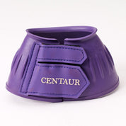 Front view of a purple Centaur EcoPure Ribbed Bell Boot on a plain background