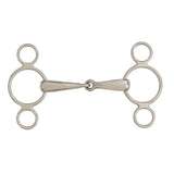 Centaur Stainless Steel Single Jointed 2-Ring Gag