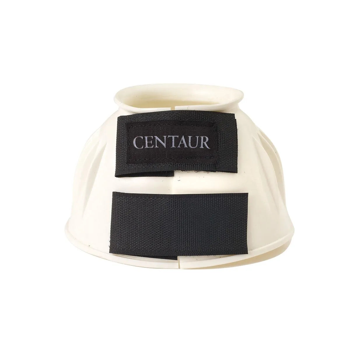 Front view of a white Centaur PVC Bell Boot on a white background