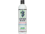 Front view of a 16 oz bottle of Cowboy Magic Detangler & Shine on a white background