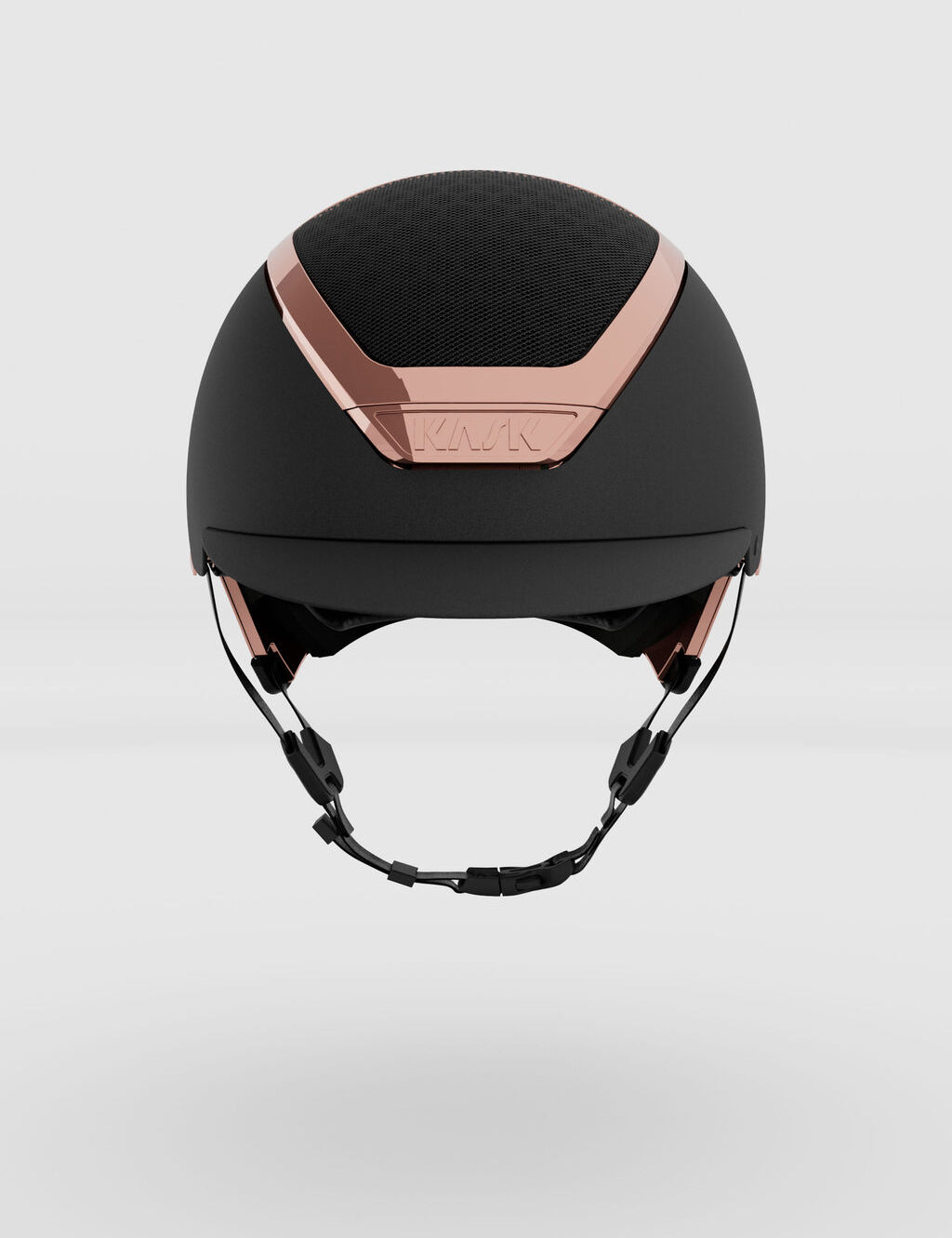 Front view of the black everyrose Kask Dogma Chrome Helmet on a plain background
