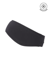 View of the black Kerrits Traverse Fleece Headband on a white background
