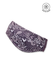 View of the Elderberry Fantasy Fillies Kerrits Traverse Fleece Headband on a white background