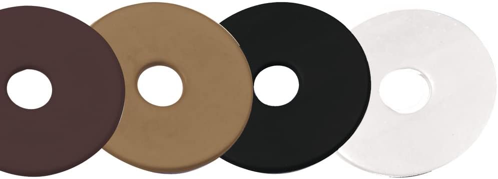 View of an assortment of 5 colors of Centaur EcoPure Rubber Bit Guards on a white background