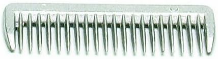 Full view of the Equi-Essentials Aluminum Pulling Comb on a white background