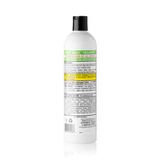 Back view of a 16 oz bottle of Cowboy Magic Yellowout Whitening Shampoo on a white background