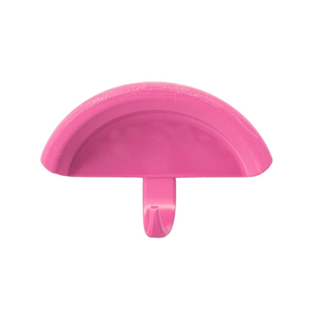 Front view of the pink Correct Connect Magnetic Bridle Holder with Hook on a white background