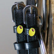 Close-up view of the Olive Mane Jane Spur Straps
