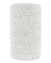 Front view of the white Coflex Vet Bandage on a white background