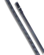 Side-by-side front and back views of the black buckle Red Barn 5/8" Thumb Grip Reins on a white background