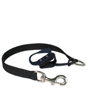 Full view of the navy Nunn Finer Rapid Release Trailer Tie on a white background
