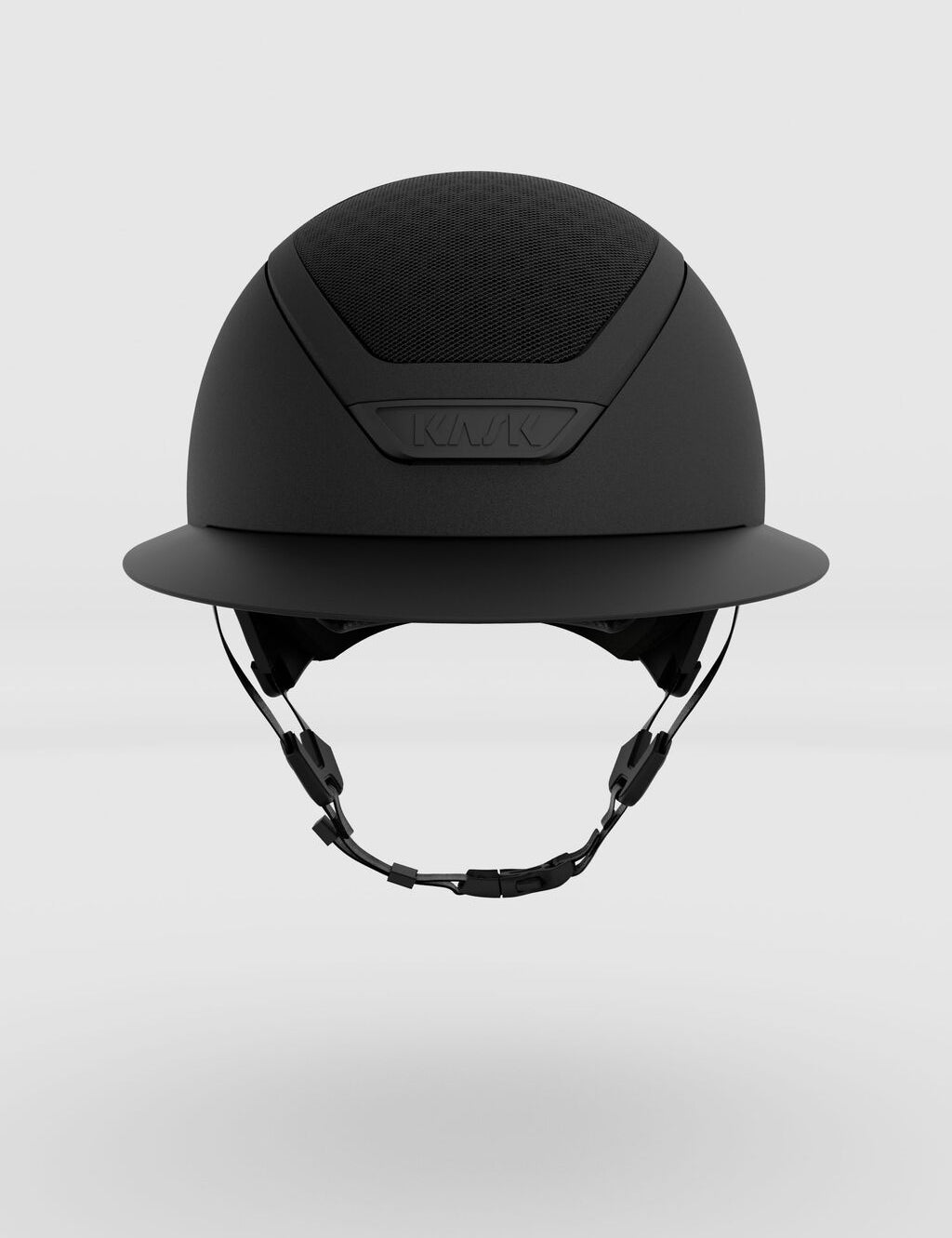 Front view of the black Kask Star Lady Hunter on a plain background