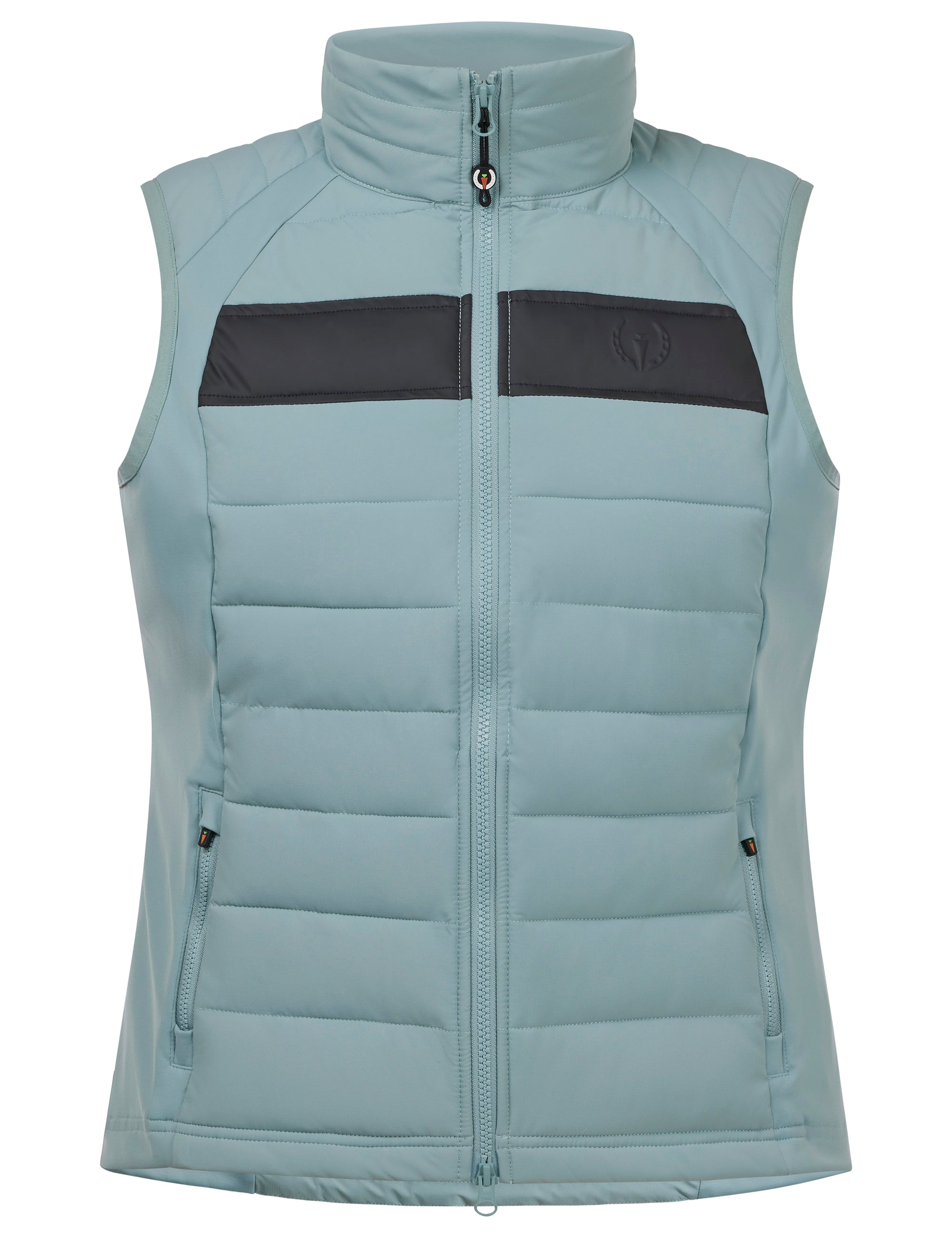 Front view of Shoreline Kerrits All Trek Performance Quilted Vest on a white background