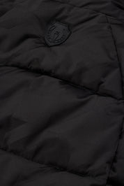 Closeup view of Black Kerrits Skyline Houndstooth Reversible Vest