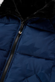 Front closeup view of Nightfall Kerrits Skyline Houndstooth Reversible Vest