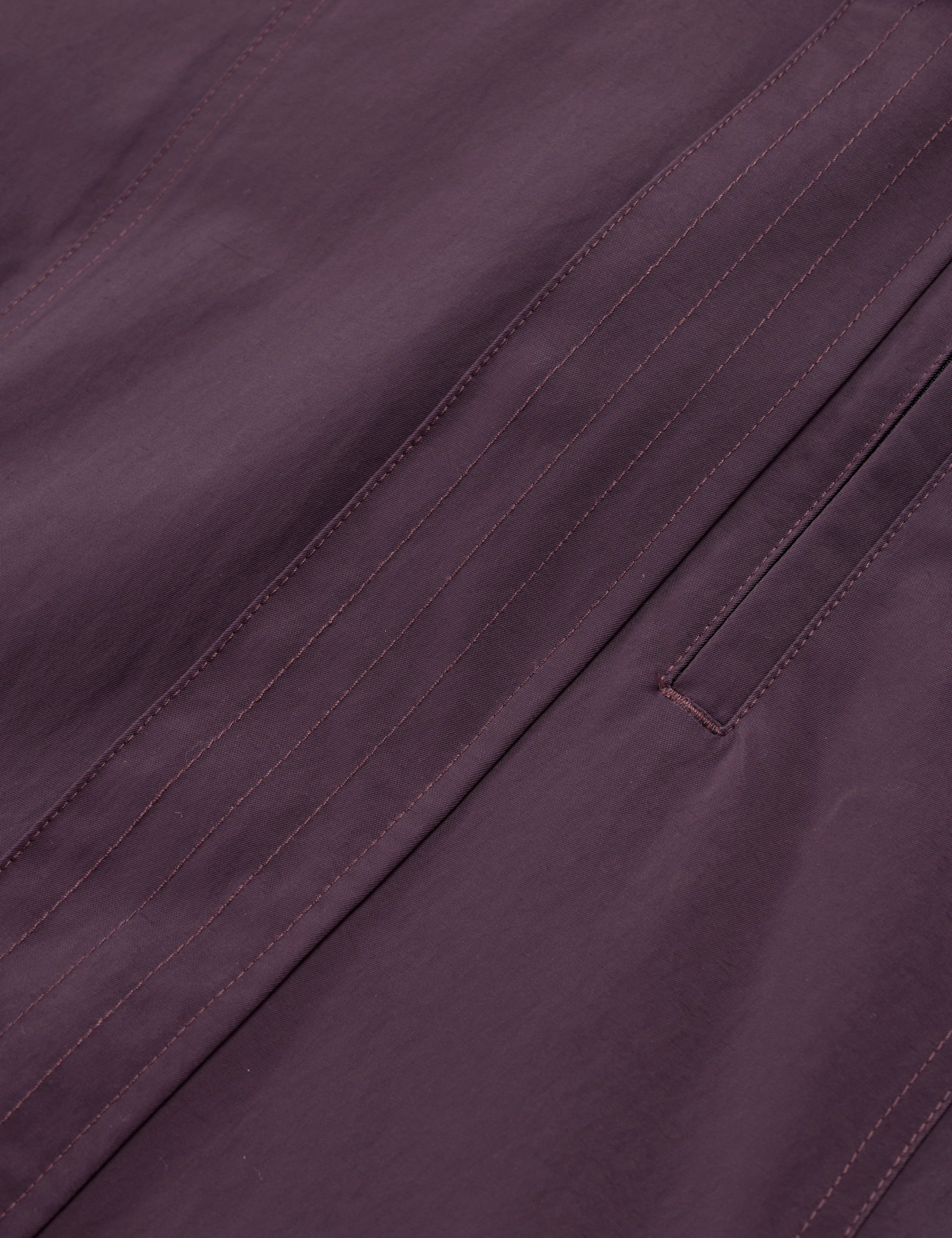 Closeup view of Elderberry Kerrits Weatherlock Three-Quarter Length Jacket