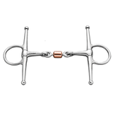 Herm Sprenger Double Jointed Full Cheek Snaffle Bit with Copper Roll Link