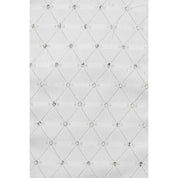 Close-up view of the pattern on the salmesbury white ShowQuest Vintage Stock Tie
