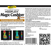 View of the label for the Absorbine Hooflex Magic Cushion Xtreme Hoof Packing