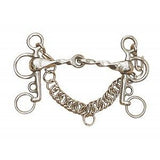 Centaur Stainless Steel Single Jointed Slow Twist Tom Thumb Pelham