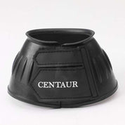 Front view of a black Centaur EcoPure Ribbed Bell Boot on a plain background
