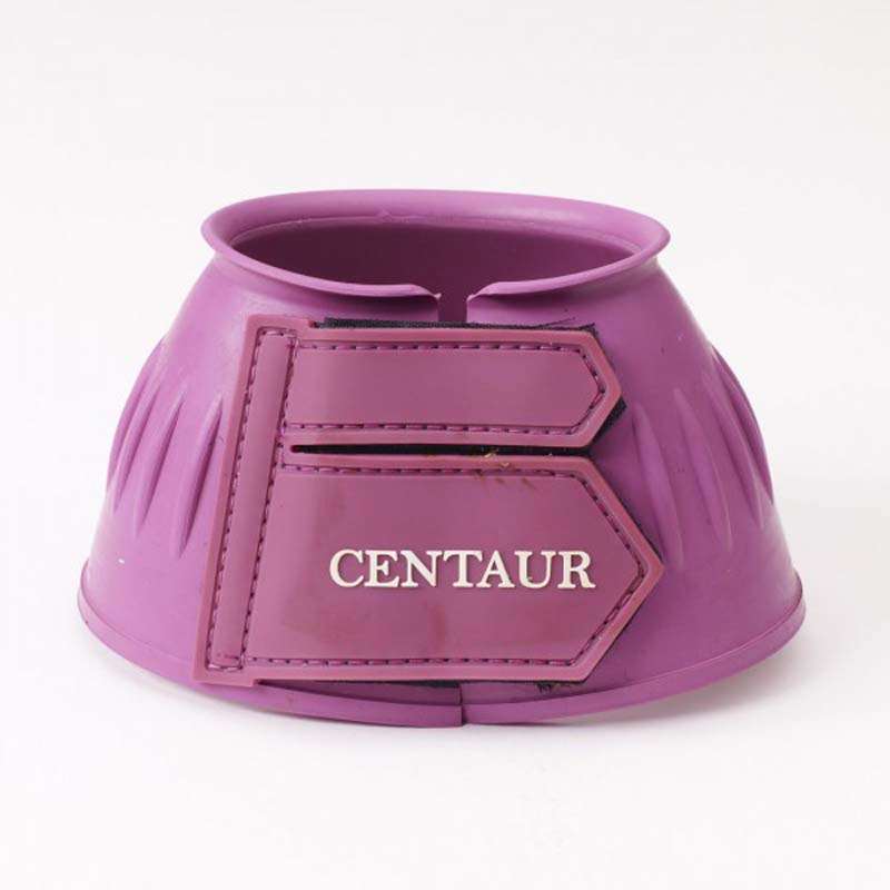 Front view of a pink Centaur EcoPure Ribbed Bell Boot on a plain background