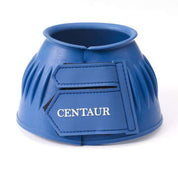 Front view of a royal blue Centaur EcoPure Ribbed Bell Boot on a plain background