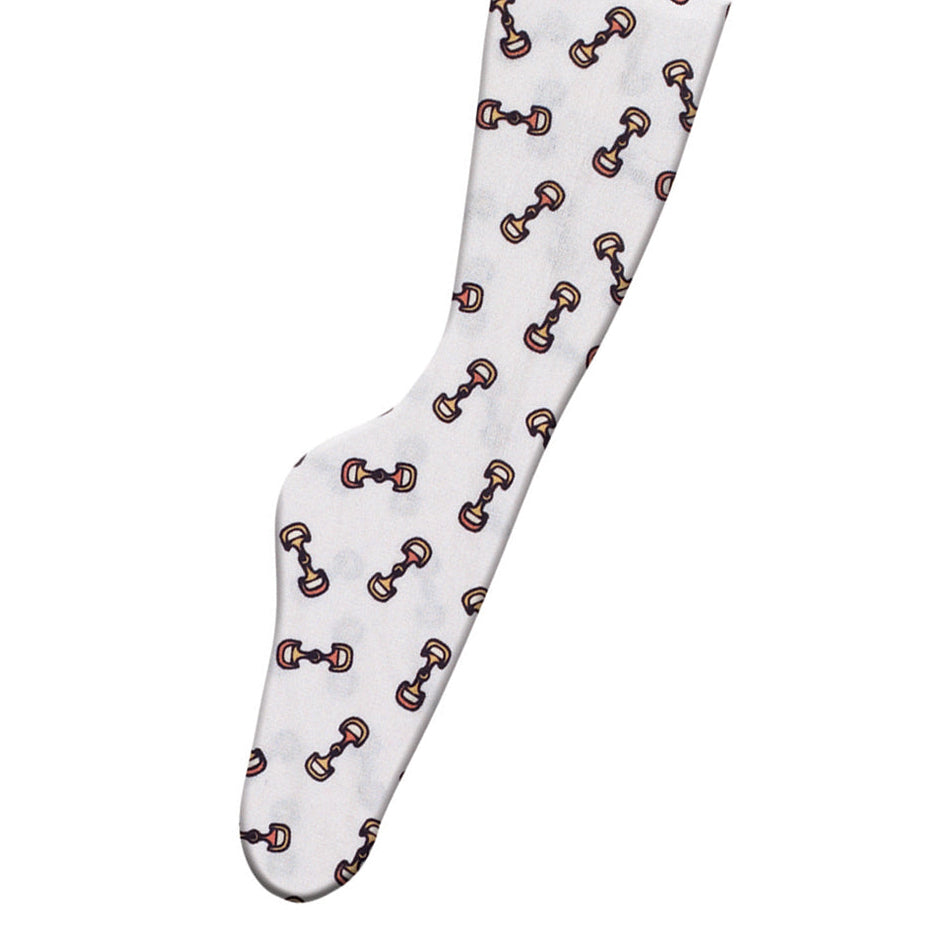 Side view of a D Ring Bits Ovation Zocks Boot Sock on a white background