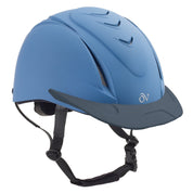 Angled front view of the Blue Ovation Deluxe Schooler Helmet on a white background