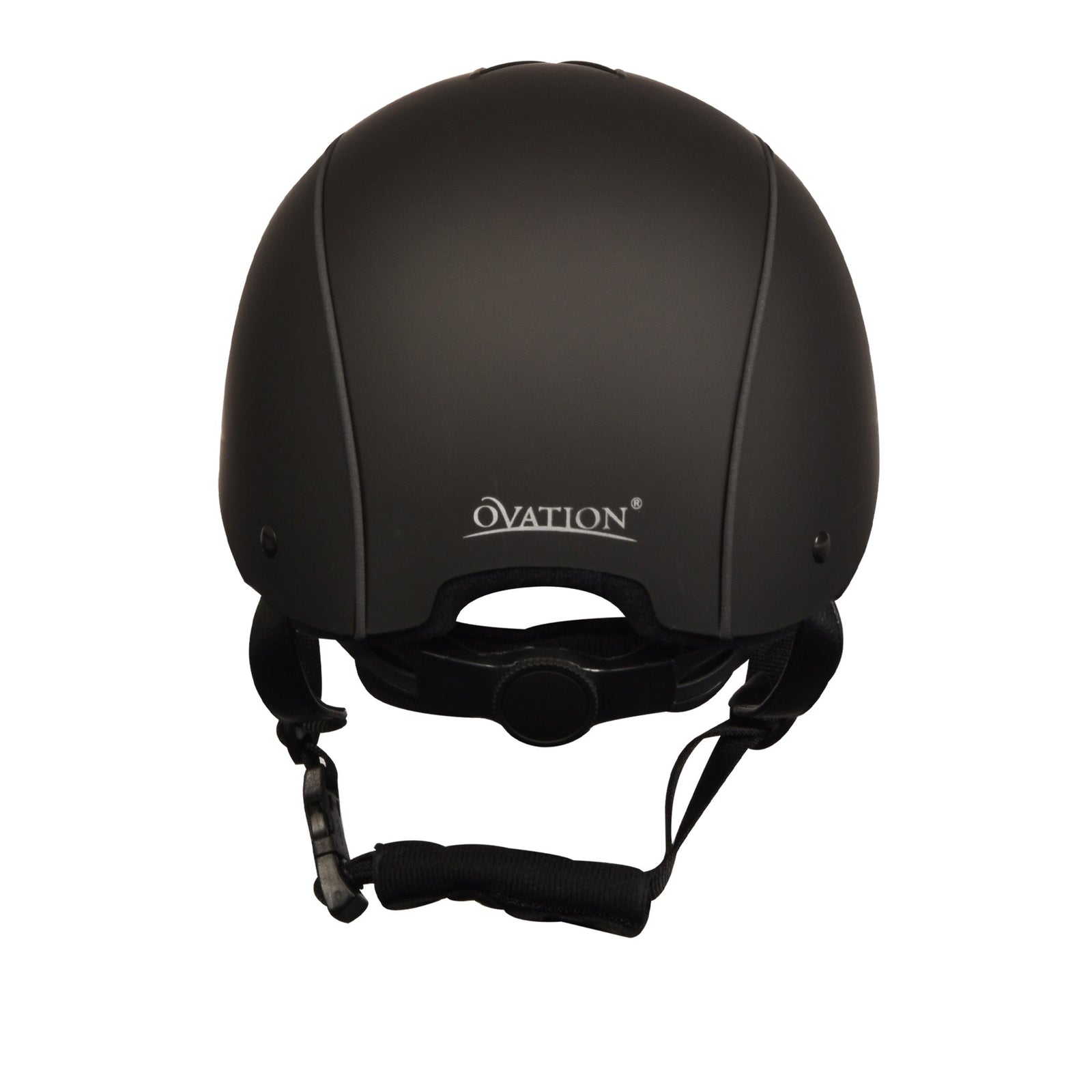 Back view of the Ovation Sync Helmet in black