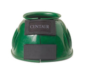 Front view of a green Centaur PVC Bell Boot on a white background