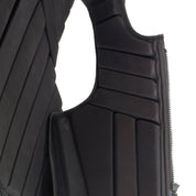 Close-up view of the interior of the Ovation Comfort Flex Body Protector on a white background