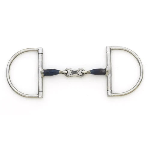Full view of the Centaur Blue Steel French Link Hunter Dee Bit on a white background