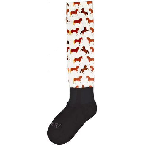 Side view of a Dutchland Horses Ovation PerformerZ Boot Sock on a white background