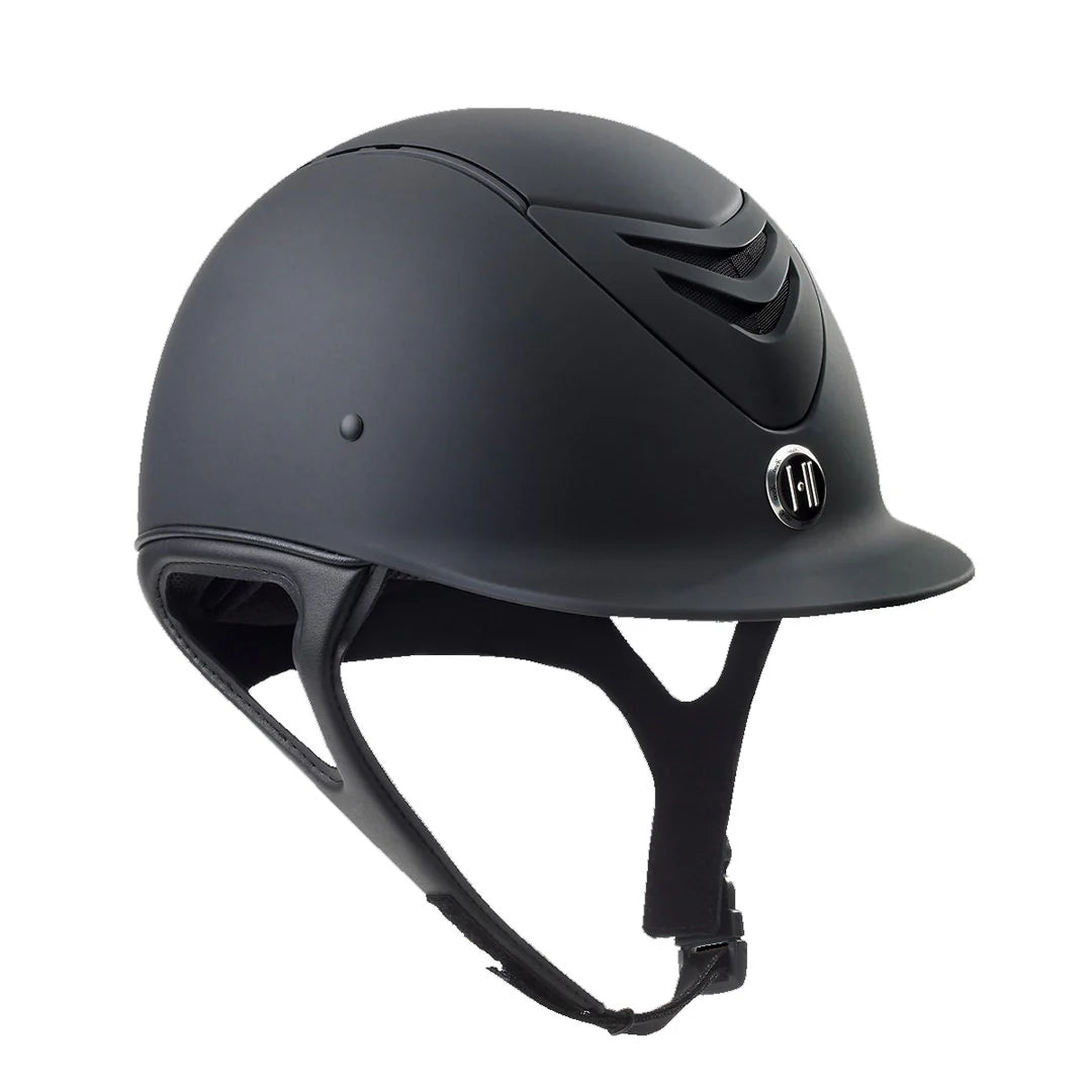Angled front view of the black OneK Mips CCS Helmet on a white background