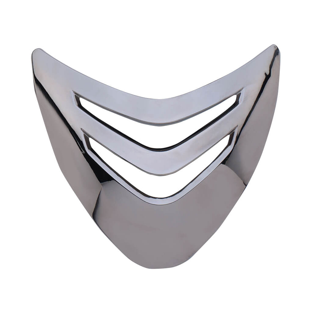 Front view of the Chrome One K CCS Front Shield on a white background